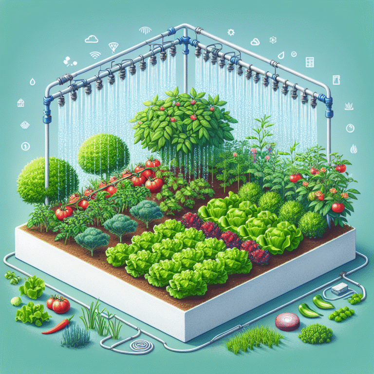 irrigação eficiente para horta pequena