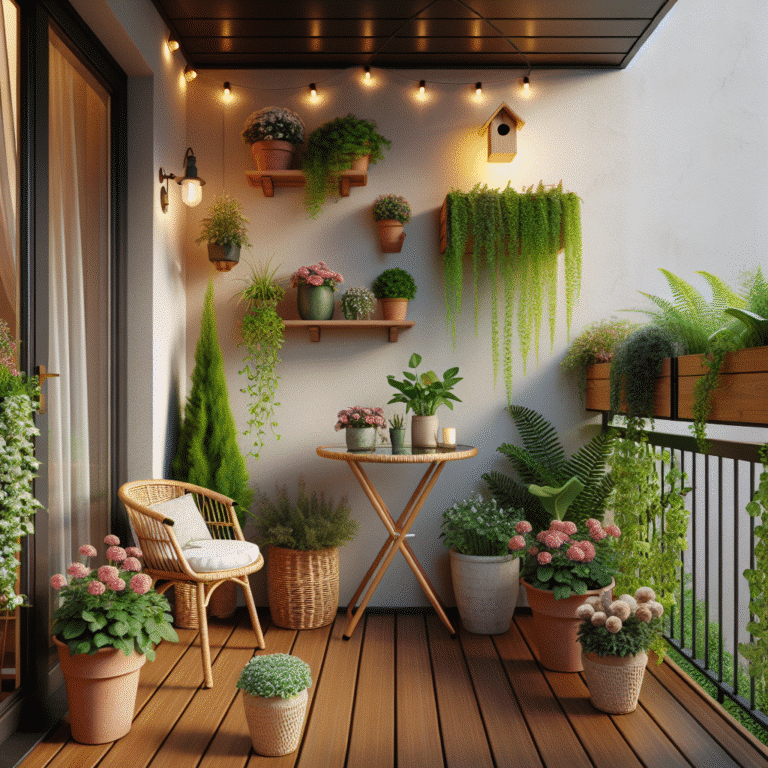 mini jardim em varanda pequena: crie seu oásis