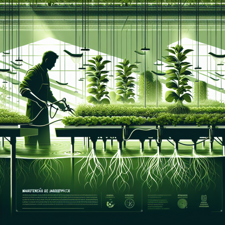 manutenção de jardim hidropônico